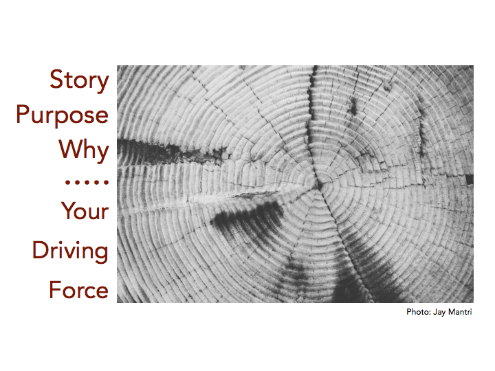 Story, Purpose, Why, and Your Driving Force