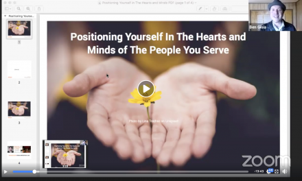 Positioning Yourself In The Hearts & Minds of The People You Serve