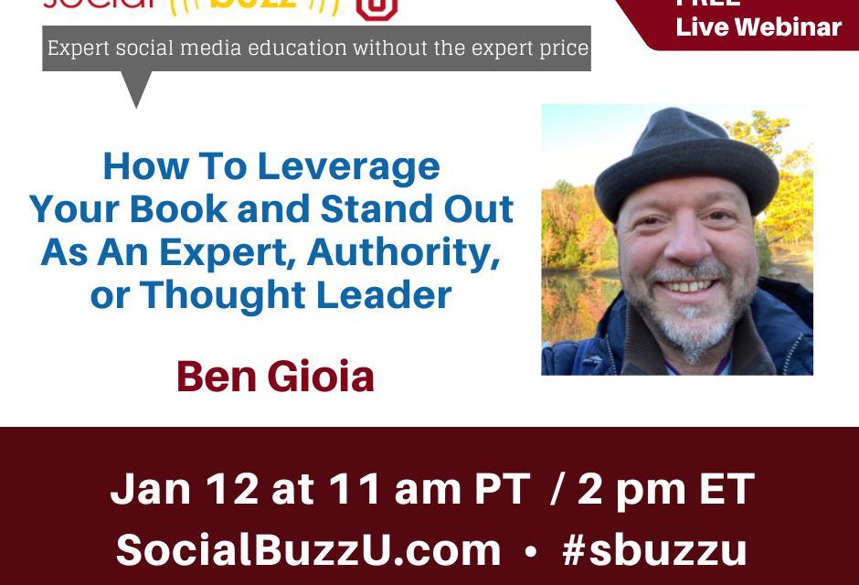How To Leverage Your Book and Stand Out As An Expert, Authority, or Thought Leader